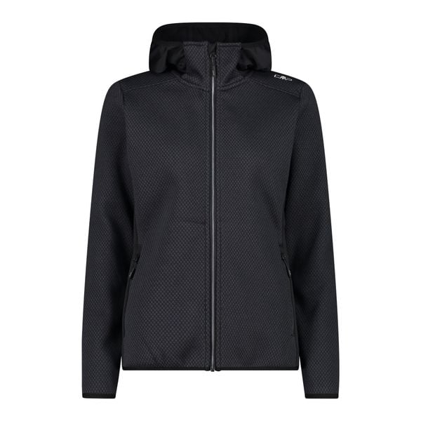 Bluza damska turystyczna CMP 34H2876. Zielone bluzy damskie CMP, l, bez wzorów, z materiału, sportowe, bez ramiączek, z kapturem. Za 249.99 zł.
