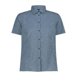Koszula damska stretch CMP. Brązowe koszule damskie CMP, m, bez wzorów, z bawełny, eleganckie, bez kołnierzyka, bez ramiączek. Za 239.00 zł.