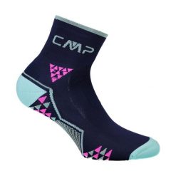 Skarpetki CMP Skinlife. Niebieskie skarpetki damskie CMP, bez wzorów, z materiału. Za 43.99 zł.