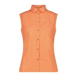 Koszula damska turystyczne CMP 34S5716. Brązowe koszule damskie CMP, s, bez wzorów, sportowe, bez kołnierzyka, bez ramiączek. Za 185.00 zł.