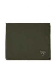 Guess Portfel SMMTCF LEA20 Zielony. Zielone portfele męskie Guess, z aplikacjami, ze skóry. Za 269.99 zł.