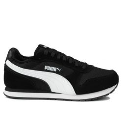 Sneakersy unisex ST MILER PUMA Black White. Białe obuwie sportowe damskie Puma, bez wzorów, z materiału, bez zapięcia. Za 229.00 zł.