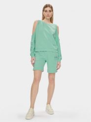 Liu Jo Bluza MA4385 F0873 Zielony Regular Fit. Zielone bluzy damskie Liu Jo, s, bez wzorów, z bawełny, bez ramiączek, bez kaptura. Za 309.99 zł.