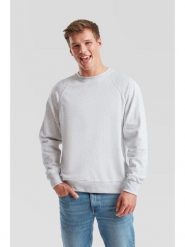 Lekka, raglanowa bluza dresowa Fruit Of The Loom Gris. Szare bluzy damskie fruit of the loom, m, bez wzorów, z bawełny, bez ramiączek, bez kaptura. Za 147.99 zł.