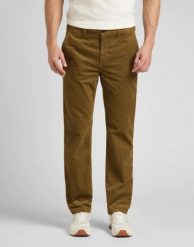 LEE REGULAR CHINO MĘSKIE SPODNIE MATERIAŁOWE MATERIAŁ TUMBLEWEED L71FQEDH 112321616. Eleganckie spodnie męskie Lee, bez wzorów, z materiału. Za 229.99 zł.