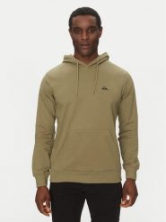 Quiksilver Bluza EQYFT04951 Zielony Regular Fit. Zielone bluzy męskie Quiksilver, m, bez wzorów, z bawełny, bez ramiączek, bez kaptura. Za 99.99 zł.