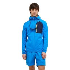 Bluza Peak Performance męska Utility Light Zip Hood niebieska - L. Niebieskie bluzy męskie Peak Performance, l, bez wzorów, bez kaptura. W wyprzedaży za 659.00 zł.