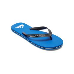 Klapki dla Mężczyzn MOLOKAI CORE. Niebieskie klapki męskie Quiksilver, bez wzorów, z gumy, bez zapięcia. Za 89.99 zł.