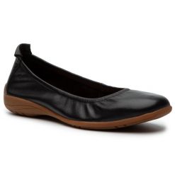 Baleriny Josef Seibel. Czarne balerinki damskie Josef Seibel, bez wzorów, bez obcasa, bez zapięcia. Za 229.99 zł.
