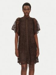 Bruuns Bazaar Sukienka koktajlowa Sago Philly BBW4583 Czarny Loose Fit. Czarne sukienki damskie Bruuns Bazaar, bez wzorów, z syntetyku, wizytowe, bez kołnierzyka, bez ramiączek. Za 719.99 zł.