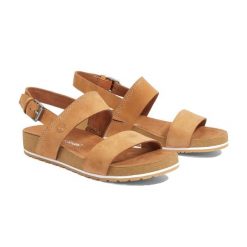 Sandały damskie Timberland Malibu Waves 2Band. Brązowe sandały damskie Timberland, bez wzorów, bez obcasa, bez zapięcia. W wyprzedaży za 362.90 zł.