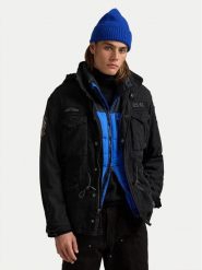 Polo Ralph Lauren Kurtka przejściowa 710955784001 Czarny Regular Fit. Czarne kurtki męskie Polo Ralph Lauren, m, bez wzorów, z bawełny, bez kaptura. Za 1,229.00 zł.