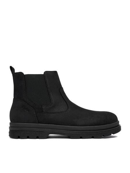 Rieker Botki CEO-F7051-00 Czarny. Czarne botki męskie Rieker, bez wzorów, z nubiku, bez obcasa, bez zapięcia. Za 449.99 zł.