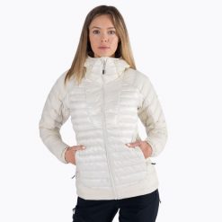 Kurtka puchowa damska Columbia Labyrinth Loop Hooded. Czarne kurtki sportowe damskie Columbia, m, bez wzorów, z puchu, bez ramiączek, bez kaptura, trekkingowe. Za 479.99 zł.