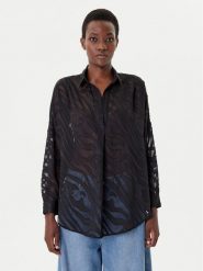 French Connection Bluzka 72NZR Czarny Relaxed Fit. Czarne bluzki damskie French Connection, xl, bez wzorów, z syntetyku, bez kołnierzyka, bez ramiączek. Za 219.99 zł.