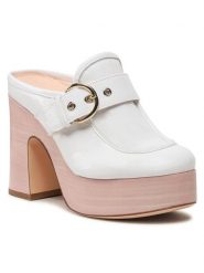 AGL Klapki Sista Moc D244011PCPLUME0106 Biały. Białe klapki damskie AGL, bez wzorów, z lakierowanej skóry, bez obcasa, bez zapięcia. Za 1,179.00 zł.
