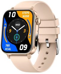Smartwatch Colmi P80 Różowy (P80 Gold). Czerwone zegarki smartwatch Colmi, bez wzorów. Za 83.27 zł.