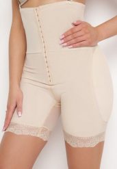 Beżowe Majtki Modelujące z Wysokim Stanem i Push-Upem Venalsse. Brązowe majtki damskie Born2be, z koronki. Za 59.99 zł.