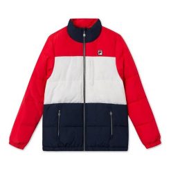 Męska kurtka Fila MEN AVVENTURA puff jacket 687859-A687. Czerwone kurtki męskie Fila, l, bez wzorów, z materiału, biznesowe, bez kaptura. Za 294.31 zł.