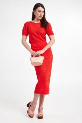 Sweter damski ażurowy TWINSET. Swetry nierozpinane damskie Twinset Milano, m, w ażurowe wzory, bez kołnierzyka, bez ramiączek. W wyprzedaży za 386.37 zł.