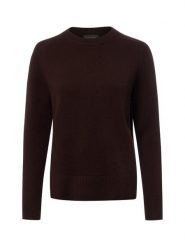 Franco Callegari Sweter z dzianiny merino Kobiety drobna dzianina brązowy, XL. Brązowe swetry nierozpinane damskie Franco Callegari, xl, bez wzorów, z dzianiny, bez kołnierzyka, bez ramiączek. Za 349.95 zł.