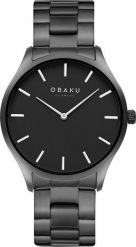 Zegarek OBAKU Zegarek damski Obaku Denmark V260LXBBSB czarny. Czarne zegarki damskie OBAKU. Za 351.00 zł.