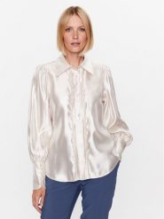 Beżowa Bluzka z Wiskozą Lnem im Haftem Novillara. Brązowe bluzki damskie Renee, l, bez wzorów, z jeansu, eleganckie, bez kołnierzyka, bez ramiączek. W wyprzedaży za 47.99 zł.