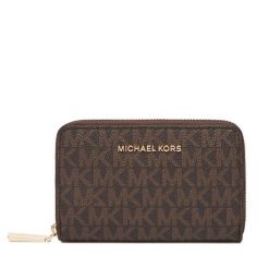 Portfel MICHAEL Michael Kors. Brązowe portfele damskie MICHAEL Michael Kors. Za 369.99 zł.