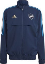 Adidas Bluza adidas Arsenal Londyn PRE Jacket HZ9989. Bluzy męskie Adidas, m, bez wzorów, bez ramiączek, bez kaptura. Za 195.29 zł.