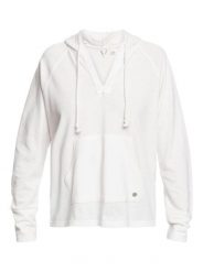 Bluza z kapturem dla Kobiety DESTINATION SURF Biały. Białe bluzy damskie Roxy, m, bez wzorów, z bawełny, bez ramiączek, z kapturem. Za 237.30 zł.