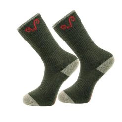 Skarpety trekkingowe z wełny Merino. Zielone skarpetki damskie WOOLONA, bez wzorów, z wełny. W wyprzedaży za 63.00 zł.