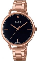 Zegarek Casio Timeless damski czarna tarcza 34 mm (LTP-E415PG-1CDF). Czarne zegarki damskie Casio. Za 379.99 zł.