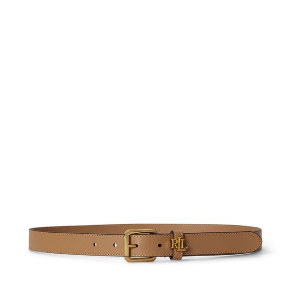 Pasek LAUREN RALPH LAUREN. Brązowe paski damskie Lauren Ralph Lauren, bez wzorów. Za 419.99 zł.