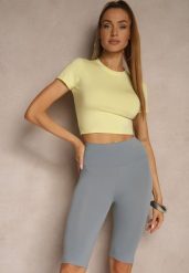 Jasnoniebieskie Klasyczne Szorty o Fasonie Kolarek Livindra. Niebieskie szorty damskie Renee, bez wzorów, klasyczne. Za 34.99 zł.