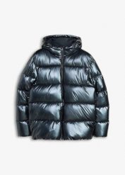 Ocieplana kurtka pikowana regular fit. Szare kurtki męskie bonprix, m, bez wzorów, z polaru. Za 219.99 zł.