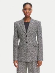 HUGO Marynarka 50570564 Szary Regular Fit. Szare marynarki i żakiety damskie Hugo, bez wzorów, z syntetyku, bez kołnierzyka, bez ramiączek. Za 1,349.00 zł.