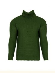 La Haine Inside Us Sweter "Turtleneck" | LM278 | Mężczyzna | Zielony. Zielone swetry męskie La Haine Inside Us, l, bez wzorów, z poliesteru, eleganckie, bez kołnierzyka, bez ramiączek. W wyprzedaży za 479.00 zł.