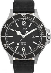 Zegarek Timex Zegarek męski Timex TW2V27000 czarny. Czarne zegarki męskie Timex, bez wzorów. Za 359.00 zł.
