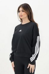 Bluza damska z francuskiego dresu adidas Essentials 3-Stripes. Czarne bluzy damskie Adidas, na zimę, xl, bez wzorów, z dresówki, bez ramiączek, bez kaptura. Za 236.10 zł.