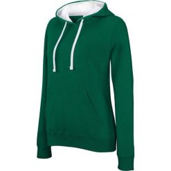 Damska bluza z kapturem Kariban Contrastée. Białe bluzy damskie KARIBAN, s, bez wzorów, z bawełny, bez ramiączek, z kapturem. Za 157.50 zł.