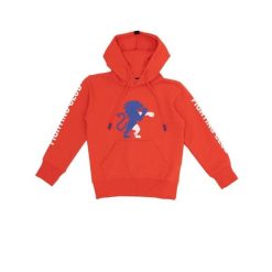Bluza z bawełna z kaptur na czas wolny na co dzień. Czerwone bluzy damskie LEONE 1947 APPAREL, bez wzorów, z bawełny, bez kaptura, na fitness i siłownię. Za 105.21 zł.