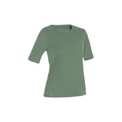 Koszulka UV krótki rękaw WATER T SHIRT damska. Zielone bluzki damskie OLAIAN, s, bez wzorów, z materiału, bez kołnierzyka, bez ramiączek. Za 19.99 zł.