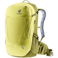 Plecak rowerowy Deuter Trans Alpine 30 - sprout/cactus. Szare plecaki męskie Deuter, bez wzorów, z materiału. Za 577.49 zł.