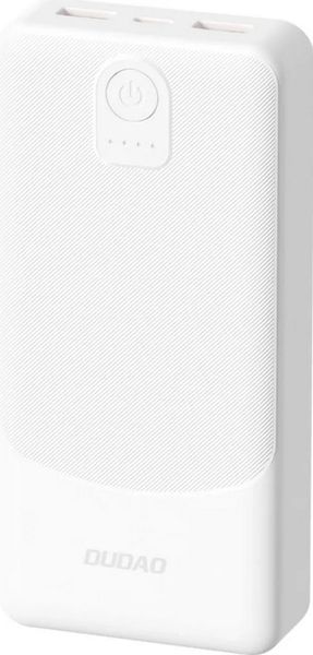 Dudao K10 10000 mAh 2x USB-A 12W biały. Białe powerbanki . Za 49.90 zł.