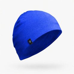 Czapka trekkingowa Simond MT500 merino. Niebieskie czapki męskie SIMOND, bez wzorów, z materiału. Za 59.99 zł.