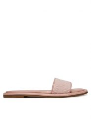 MICHAEL Michael Kors Klapki Dana 40S5DNFS2D Różowy. Czerwone klapki damskie MICHAEL Michael Kors, bez wzorów, z materiału, bez obcasa, bez zapięcia. Za 349.99 zł.