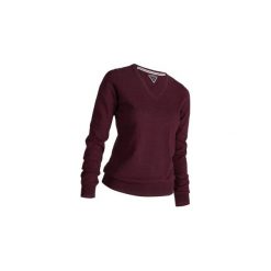 Sweter do golfa damski. Szare swetry nierozpinane damskie INESIS, m, bez wzorów, z bawełny, bez kołnierzyka, bez ramiączek. W wyprzedaży za 39.99 zł.