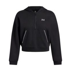 Bluza Under Armour Icon Fleece Taped Hoody. Czarne bluzy damskie Under Armour, bez wzorów, bez ramiączek, bez kaptura. Za 179.99 zł.