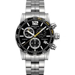 PROMOCJA ZEGAREK CERTINA DS SPORT GENT QUARTZ C027.417.11.057.03. Czarne zegarki męskie CERTINA, bez wzorów, z koronki, ceramiczne. W wyprzedaży za 1,690.00 zł.
