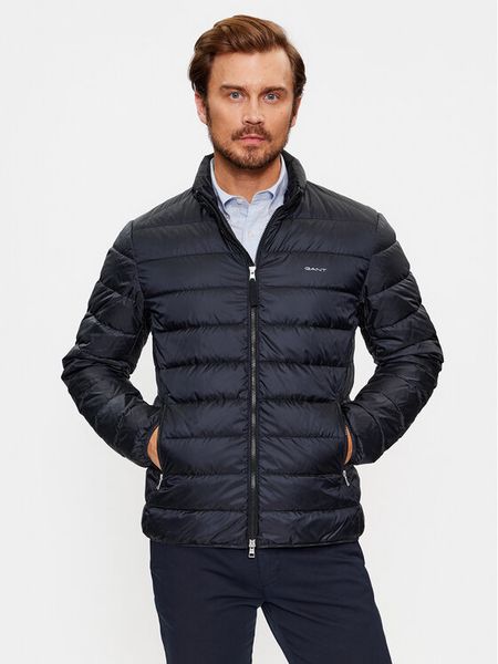 Gant Kurtka puchowa Light Down Jacket 7006298 Czarny Regular Fit. Czarne kurtki męskie GANT, m, bez wzorów, z puchu, bez kaptura. Za 619.99 zł.